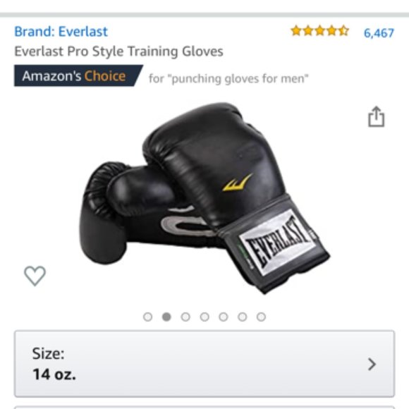 [Like New] Everlast Pro Style Training Gloves -Blk - Picture 4 of 11